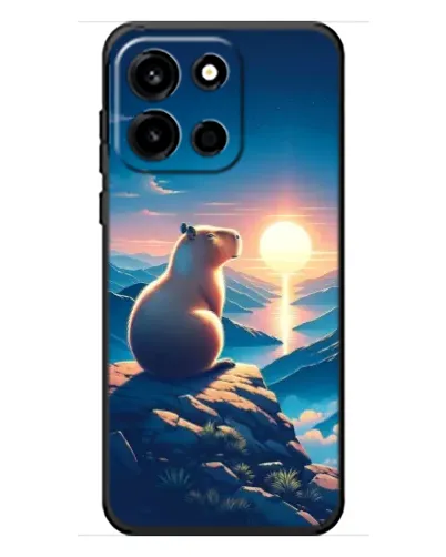 Чохол для OnePlus Turbo 6 з картинкою «Захід сонця з капібарою»