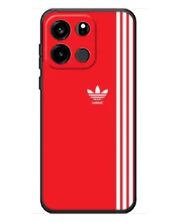 Чехол для OnePlus Turbo 6V с картинкой «Красный минимализм Adidas»