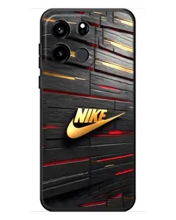 Чехол для OnePlus Turbo 6V с картинкой «Золотой Nike на металле»