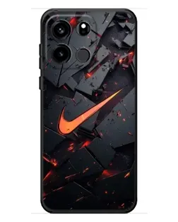Чехол для OnePlus Turbo 6V с картинкой «Nike — эффект разломов»