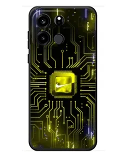 Чехол для OnePlus Turbo 6V с картинкой «Nike — золотая искра»