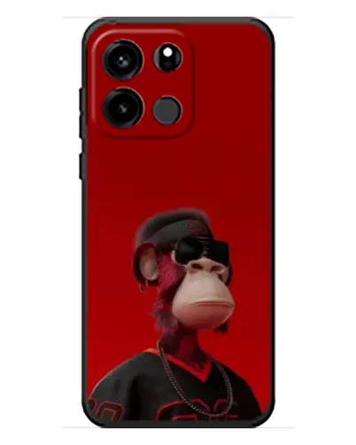 Чехол для OnePlus Turbo 6V с картинкой «Bored Ape в красном» Чехол для OnePlus Turbo 6V с картинкой «Bored Ape в красном»