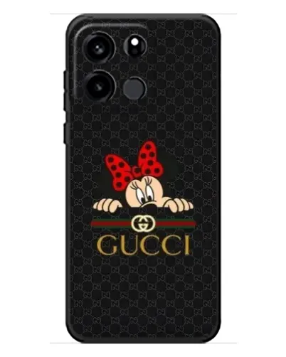 Чохол для OnePlus Turbo 6V з картинкою «Мінні Маус Gucci — чорний»