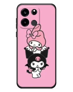 Чехол для OnePlus Turbo 6V с картинкой «My Melody и Kuromi» Чехол для OnePlus Turbo 6V с картинкой «My Melody и Kuromi»