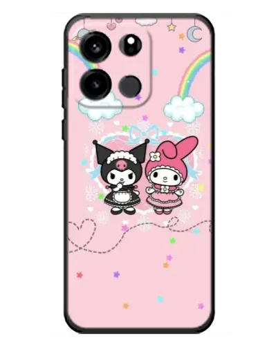 Чехол для OnePlus Turbo 6V с картинкой «My Melody и Kuromi» Чехол для OnePlus Turbo 6V с картинкой «My Melody и Kuromi»