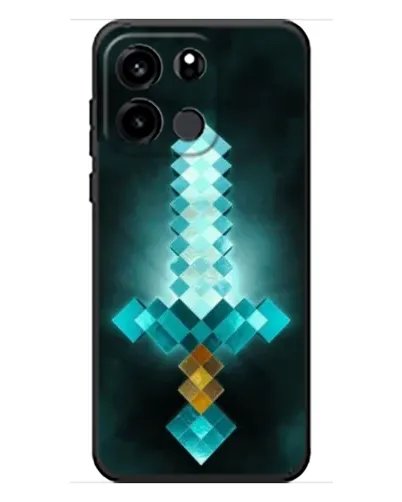 Чехол для OnePlus Turbo 6V с картинкой «Алмазный меч неон» Чехол для OnePlus Turbo 6V с картинкой «Алмазный меч неон»