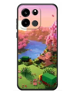 Чехол для OnePlus Turbo 6V с картинкой «Розовое дерево Minecraft»