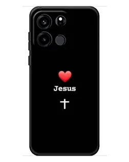 Чехол для OnePlus Turbo 6V с картинкой «Сердце - Jesus» Чехол для OnePlus Turbo 6V с картинкой «Сердце - Jesus»