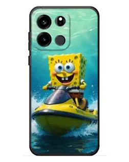 Чохол для OnePlus Turbo 6V з картинкою «Спанч Боб на гідроциклі»
