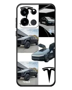Чехол для OnePlus Turbo 6V с картинкой «Коллаж Cybertruck Tesla»