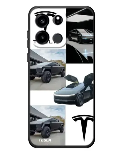 Чехол для OnePlus Turbo 6V с картинкой «Коллаж Cybertruck Tesla»