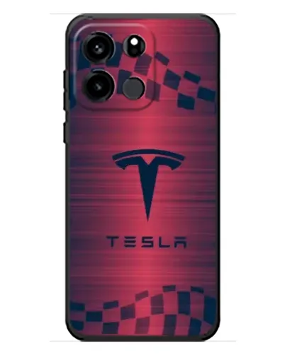 Чехол для OnePlus Turbo 6V с картинкой «Тесла красный карбон»