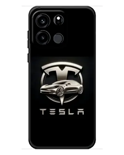 Чехол для OnePlus Turbo 6V с картинкой «Tesla — серебристое авто»
