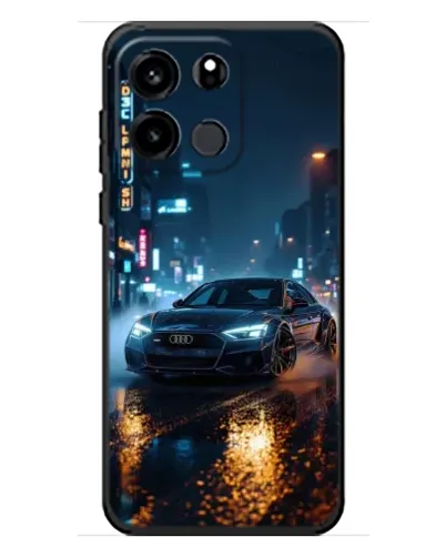 Чехол для OnePlus Turbo 6V с картинкой «Ночной город и Audi»