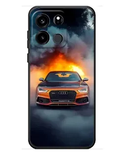 Чехол для OnePlus Turbo 6V с картинкой «Audi в огненном дыму»
