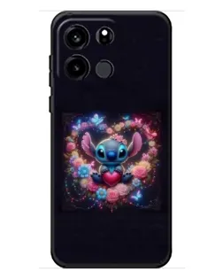 Чохол для OnePlus Turbo 6V з картинкою «Stitch у квітах»