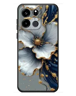 Чехол для OnePlus Turbo 6V с картинкой «Белый цветок и золотой флюид» Чехол для OnePlus Turbo 6V с картинкой «Белый цветок и золотой флюид»