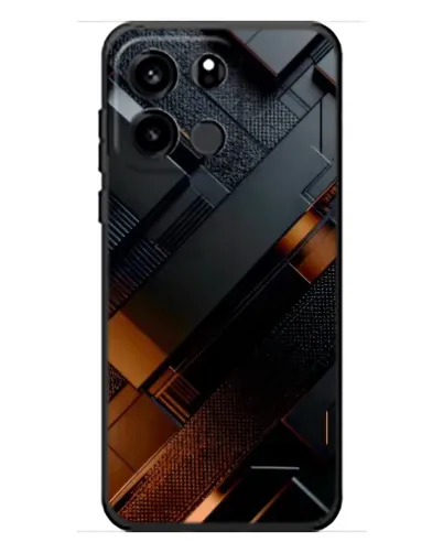 Чохол для OnePlus Turbo 6V з картинкою «Чорні геометричні блоки»