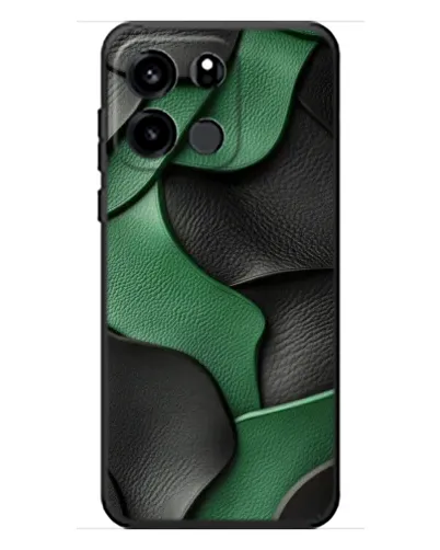Чохол для OnePlus Turbo 6V з картинкою «Зелені шкіряні хвилі»
