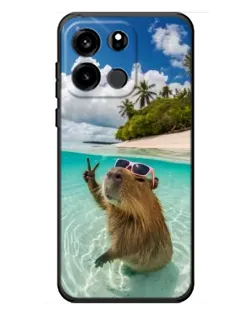 Чехол для OnePlus Turbo 6V с картинкой «Капибара на море» Чехол для OnePlus Turbo 6V с картинкой «Капибара на море»