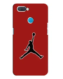 Чехол для OPPO A12 с картинкой «Jordan Red Back»