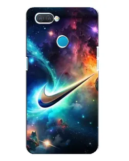Чохол для OPPO A12 з картинкою «Космічний Nike Swoosh»