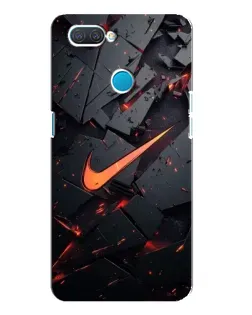 Чохол для OPPO A12 з картинкою «Nike — ефект розломів»