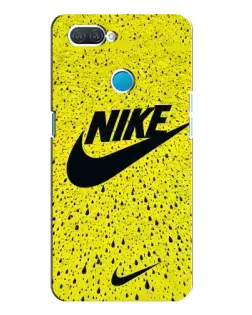 Чохол для OPPO A12 з картинкою «Жовтий текстурний Nike»