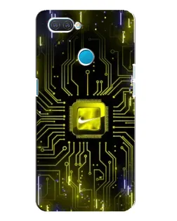 Чохол для OPPO A12 з картинкою «Nike — золота іскра»