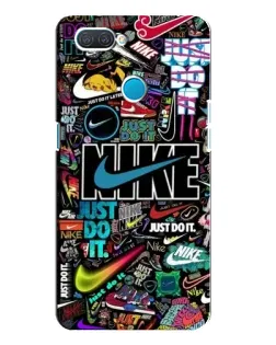 Чохол для OPPO A12 з картинкою «Яскравий колаж Nike»