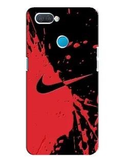 Чохол для OPPO A12 з картинкою «Червоні бризки Nike»