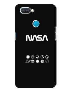 Чехол для OPPO A12 с картинкой «NASA — технический принт»