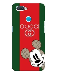 Чохол для OPPO A12 з картинкою «Gucci — смуги та Міккі»