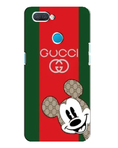 Чохол для OPPO A12 з картинкою «Gucci — смуги та Міккі»