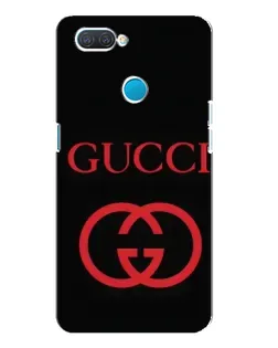 Чохол для OPPO A12 з картинкою «Gucci — червоний логотип»