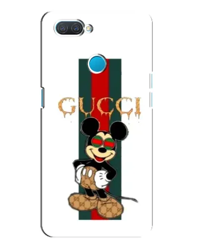 Чохол для OPPO A12 з картинкою «Міккі Маус Gucci — смуги»