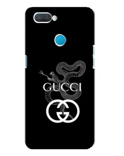 Чохол для OPPO A12 з картинкою «Gucci — срібна змія»