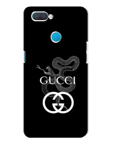 Чохол для OPPO A12 з картинкою «Gucci — срібна змія»