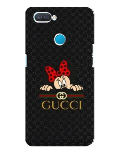 Чохол для OPPO A12 з картинкою «Мінні Маус Gucci — чорний»