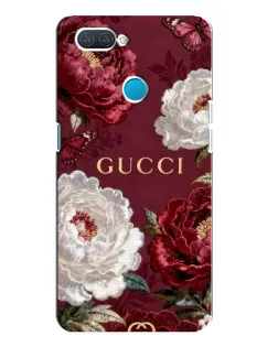 Чохол для OPPO A12 з картинкою «Gucci — бордові троянди»