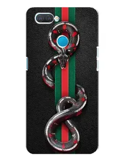 Чохол для OPPO A12 з картинкою «Gucci — змія на смузі»