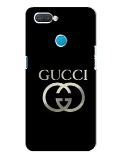 Чохол для OPPO A12 з картинкою «Gucci — золото на чорному»