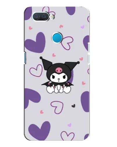 Чохол для OPPO A12 з картинкою «Kuromi та лавандові серця»