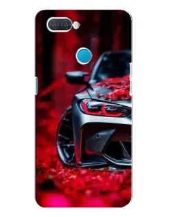 Чехол для OPPO A12 с картинкой «Спортивная BMW и цветы» Чехол для OPPO A12 с картинкой «Спортивная BMW и цветы»