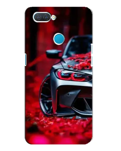 Чехол для OPPO A12 с картинкой «Спортивная BMW и цветы» Чехол для OPPO A12 с картинкой «Спортивная BMW и цветы»