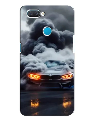 Чехол для OPPO A12 с картинкой «BMW в дыму» Чехол для OPPO A12 с картинкой «BMW в дыму»