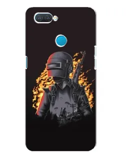 Чехол для OPPO A12 с картинкой «PUBG — огненный силуэт» Чехол для OPPO A12 с картинкой «PUBG — огненный силуэт»