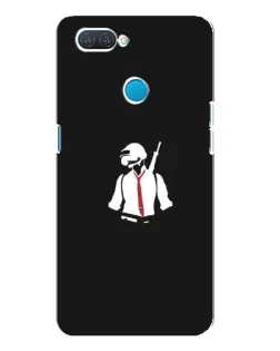 Чехол для OPPO A12 с картинкой «PUBG — силуэт воина» Чехол для OPPO A12 с картинкой «PUBG — силуэт воина»