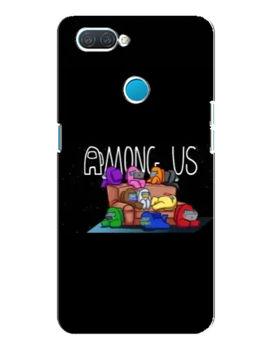Чехол для OPPO A12 с картинкой «Логотип Among Us»