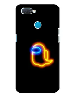 Чехол для OPPO A12 с картинкой «Among Us неоновое сияние»